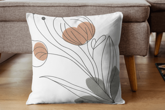 Abstract Petals Embroidery Design Digital File
