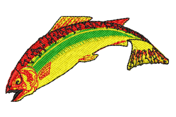 Beautiful Fish Embroidery Design