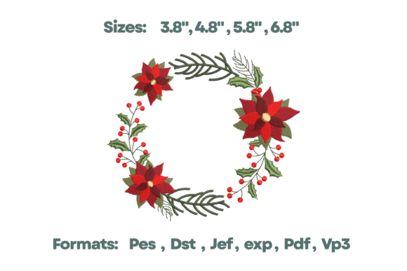 Poinsettia Christmas Wreath