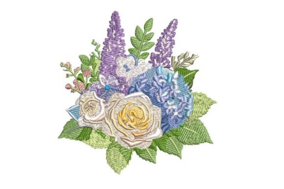 Purple and Blue Bouquet